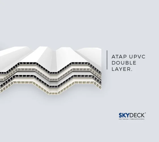 Atap uPVC Double Layer SkyDeck