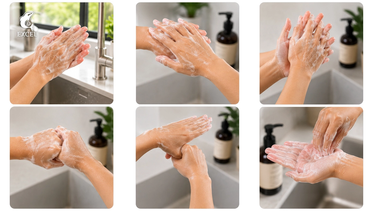 6 langkah cuci tangan