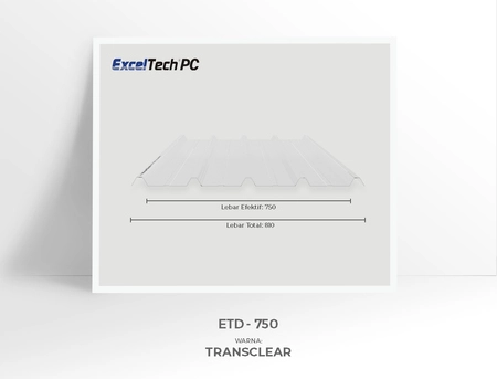 atap transparan ETD 750 exceltech