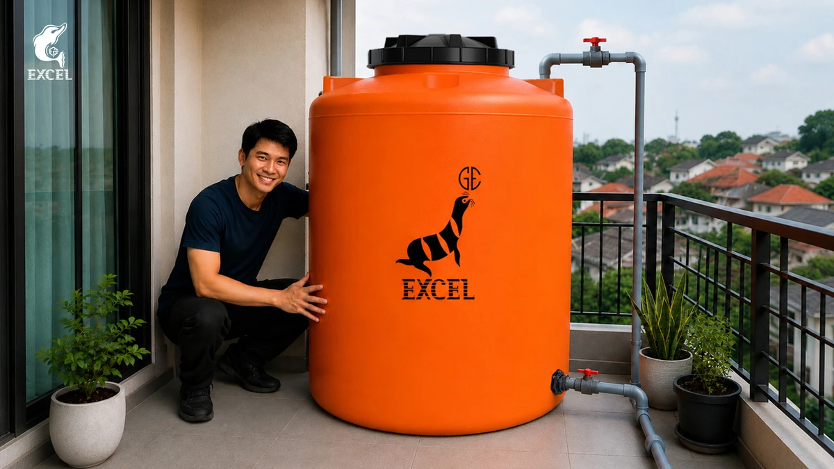 tangki air EXCEL