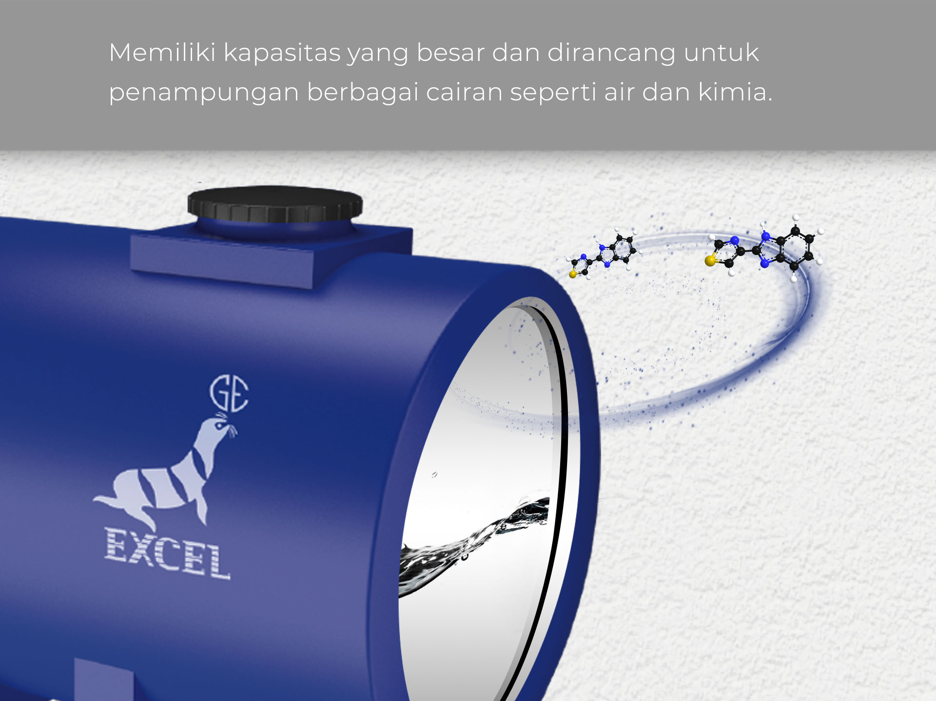 Jual Tangki Air Horizontal Excel - PT Grahaexcel Plastindo